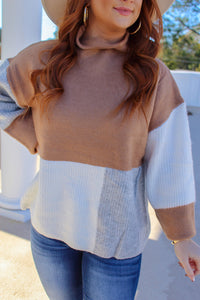 Cooper Camel Combo Sweater