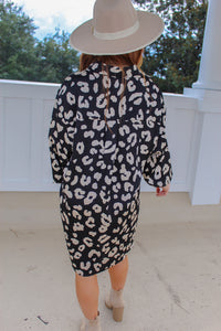 Paula Cheetah Oversize Button Up