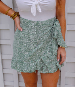 Jayda Sage Wrap Skort