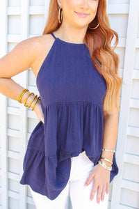 Jaycee Tiered Open Detail Tank Top