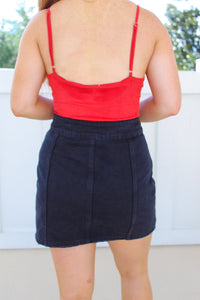 Cheyenne Buckle Mini Skirt