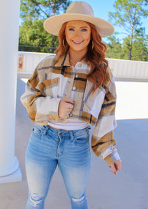 Falling For You Jacket- Brown