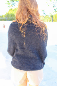 Kia Turtleneck Dolman Sweater- Black