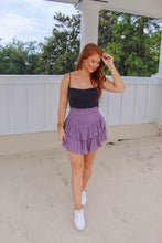 Load image into Gallery viewer, Katie Ruffle Mini Skirt- Lavender
