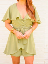 Load image into Gallery viewer, Wrenlee Ruffle Tie Romper
