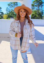 Load image into Gallery viewer, Skylyn Oversized Plaid Shacket- Cream
